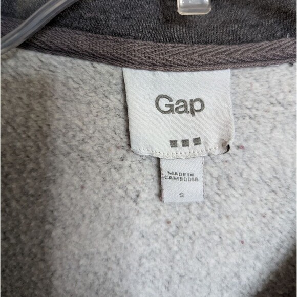 Gap gray sweatshirt short peacoat - Picture 3 of 8